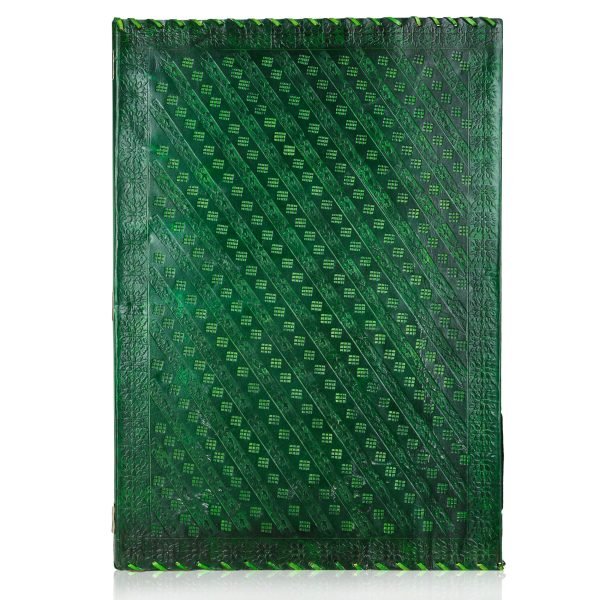 Green Goat Leather Stone Diary