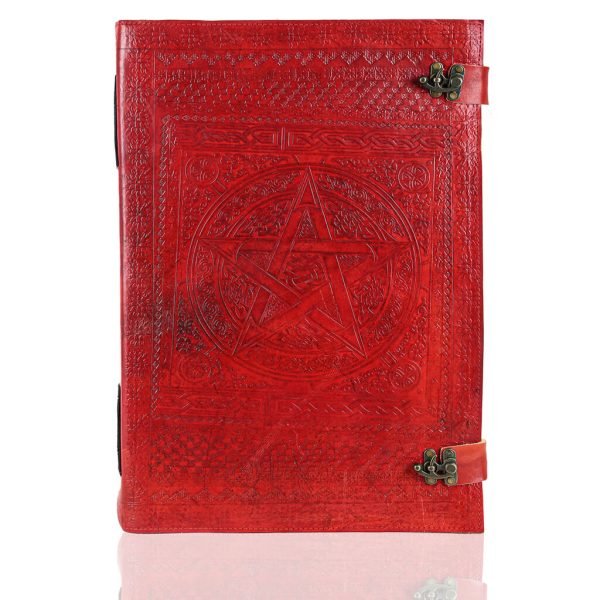 Red Handmade Leather Diary