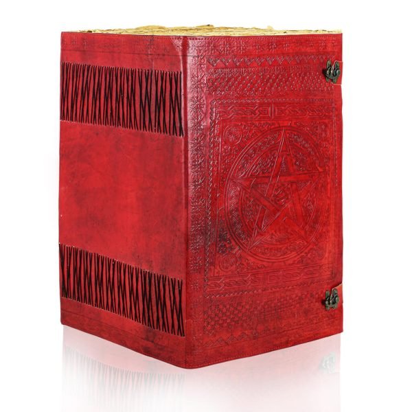 Red Handmade Leather Diary