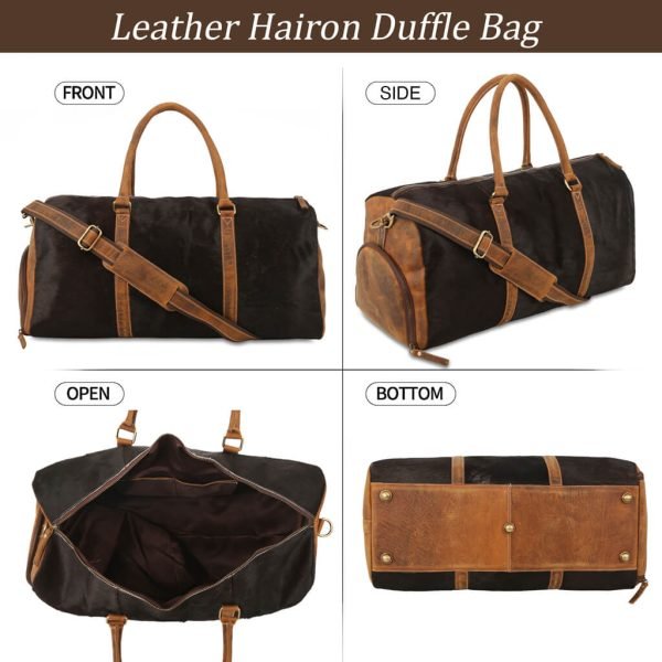 Leather Hairon Duffle Bag 02