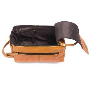 Buffalo Leather Toiletry Bag